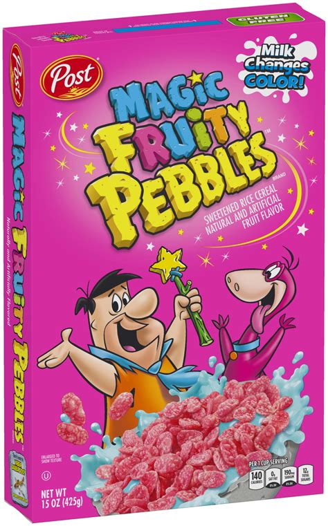 Magic fruity pebvles cereal